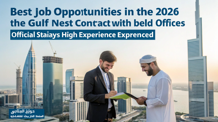 أفضل فرص العمل في الخليج 2026: عقود رسمية برواتب مرتفعة وبدون خبرة